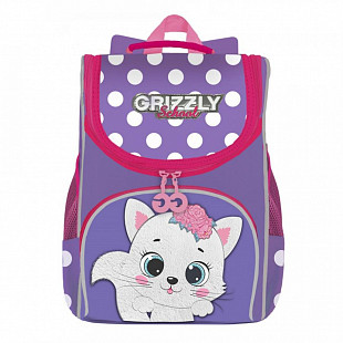Рюкзак школьный с мешком GRIZZLY RAm-184-15 /1 violet