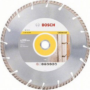 Алмазный круг Bosch 300х25,4 см по бетону сегмент 2608615069