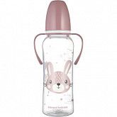 Бутылочка для кормления Canpol babies CUTE ANIMALS с ручками и узким горлышком 250 мл., 12 мес.+ (11/845) pink new