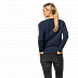 Пуловер женский Jack Wolfskin Winter Logo Sweatshirt W midnight blue
