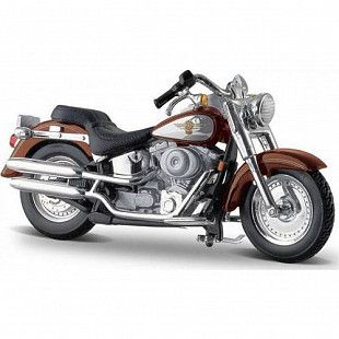 Масштабная модель мотоцикла Maisto 1:24 Harley-Davidson 2000 FLSTF Fat boy (35094) brown