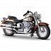 Масштабная модель мотоцикла Maisto 1:24 Harley-Davidson 2000 FLSTF Fat boy (35094) brown