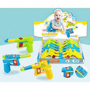 Набор мини-пистолетиков Shenzhen Toys со светом и звуком 6668 (12 шт)