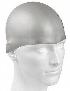 Шапочка для бассейна (плавания) детская Mad Wave Junior Solid silver