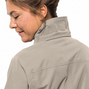 Пальто женское Jack Wolfskin Kimberley Coat dusty grey