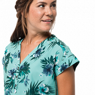 Рубашка женская Jack Wolfskin Victoria Tropical Shirt W aqua all over