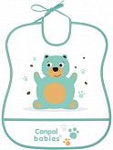 Слюнявчик Canpol babies Клеенчатый с карманом Мишка (2/919) Blue