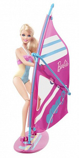 Набор аксессуаров Barbie для прогулки - Виндсерф BDF37/BDF34