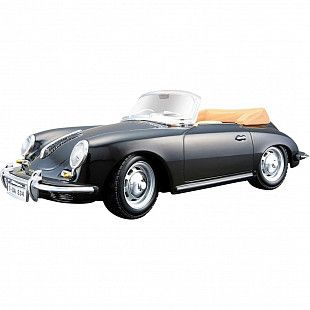 Машинка Bburago 1:24 Porsche 356B Cabriolet (1961) (18-22078) Black НОВОЕ ПОСТУПЛЕНИЕ