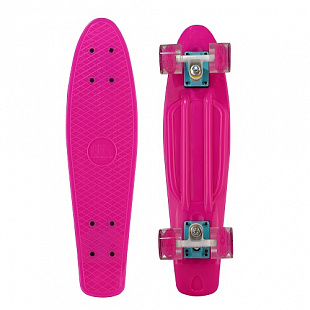 Penny board (пенни борд) RGX PNB-01GW 22" Pink LED