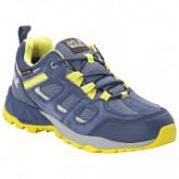 Водонепроницаемые кроссовки женские Jack Wolfskin Vojo Hike Xt Texapore Low W blue / lemon