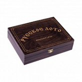 Лото бочонок деревянный в деревянной шкатулке 274-18 dark brown