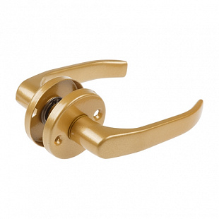 Ручка дверная Gamar Lenox 90WK на круглой планке 50мм gold 1115757196490