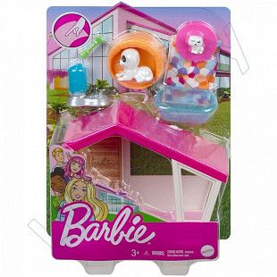 Игровой набор Barbie Домик для щенков (GRG75 GRG78)