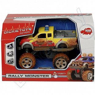  Игрушка Dickie Toys Rally Monster 1:43 (203742000) yellow/red/brown