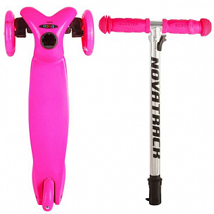 Самокат-кикборд Novatrack Disco-kids Pink 120H.DISCOKIDS.PN7