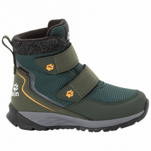 Ботинки детские Jack Wolfskin Polar Bear Texapore Mid Vc K dark green / grey