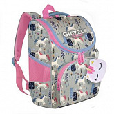 Рюкзак школьный с мешком GRIZZLY RAm-184-14 /1 grey