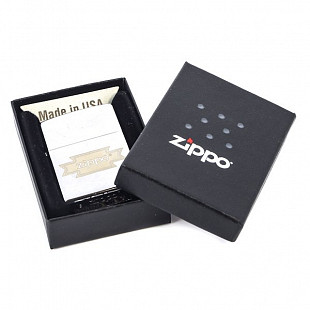 Зажигалка Zippo 200 Logo Script Brushed Chrome