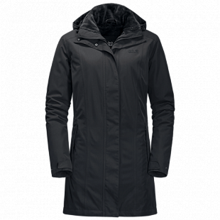 Пальто женское Jack Wolfskin Madison Avenue Coat phantom
