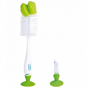 Щетка Canpol babies для соски и бутылочки 0+ (56/122) Green