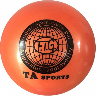 Мяч для художественной гимнастики 15 см Orange RGB-101