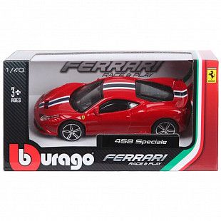 Машинка Bburago 1:43 Ferrari 458 Speciale (18-36000/18-36025) red