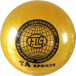 Мяч для художественной гимнастики RGB-102 15 см Yellow
