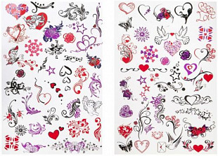 Набор тату-арт Bondibon Eva Moda.Романтика ВВ1825