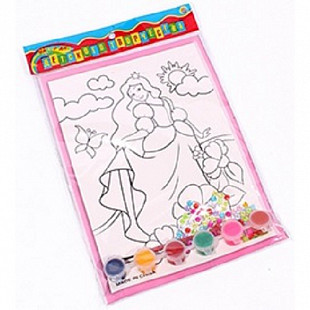 Раскраска со стразами Рыжий Кот Красивая принцесса Р-8804