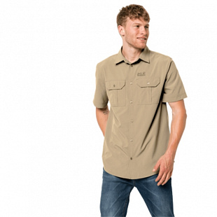 Рубашка мужская Jack Wolfskin Kwando River Shirt M sand dune