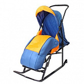 Санки-коляска RT Шустрик Имго-6 blue/orange