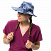Шляпа женская Jack Wolfskin Victoria Leaf Hat Women shirt blue all over