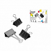 Зажимы для бумаг Mazari 19 мм М-6895 black