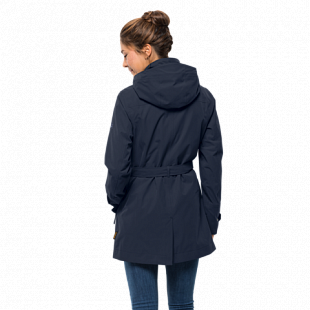 Пальто женское Jack Wolfskin Kimberley Coat midnight blue