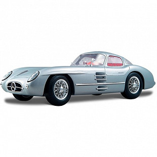 Масштабная модель автомобиля Maisto 1:18 Мерседес Бенц 300 SLR (36898) silver