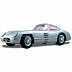 Масштабная модель автомобиля Maisto 1:18 Мерседес Бенц 300 SLR (36898) silver