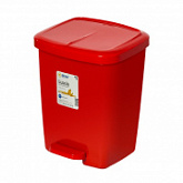Контейнер Drina для мусора с педалью Luxis 25 л 10314 red