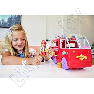 Игровой набор Barbie Челси и пожарная машина (HCK73)