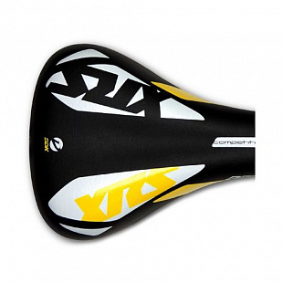 Велоседло DDK 1212A XRS black/white/yellow