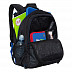 Рюкзак школьный GRIZZLY RB-056-1 /4 black/blue/grey