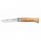 Нож Opinel №8 дубовая рукоять гравировка кабан 1624