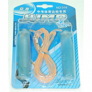 Скакалка утяжеленная Zez Sport DV0727 blue/orange