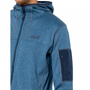 Спортивная куртка мужская Jack Wolfskin Milford Hooded Jacket M indigo blue