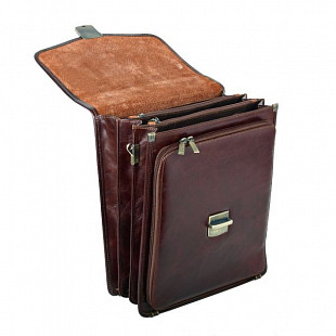 Портфель Pola 864-3 dark brown