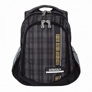 Рюкзак школьный GRIZZLY RU-925-2 /2 brown square