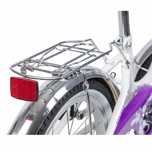 Велосипед Novatrack Butterfly 16" (2019) White/Violet 167BUTTERFLY.WVL9