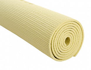 Гимнастический коврик для йоги, фитнеса Starfit FM-101 PVC yellow (173x61x0,6)