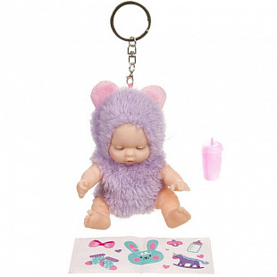 Кукла в леденце Bondibon OLY в меховом костюмчике с аксессуарами ВВ3880