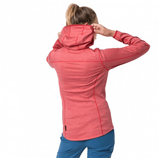Куртка женская Jack Wolfskin Milford Hooded Jacket W tulip red